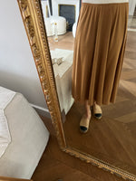 Charger l&#39;image dans la galerie, Malika Menard Jupe H&amp;M mi-longue marron
