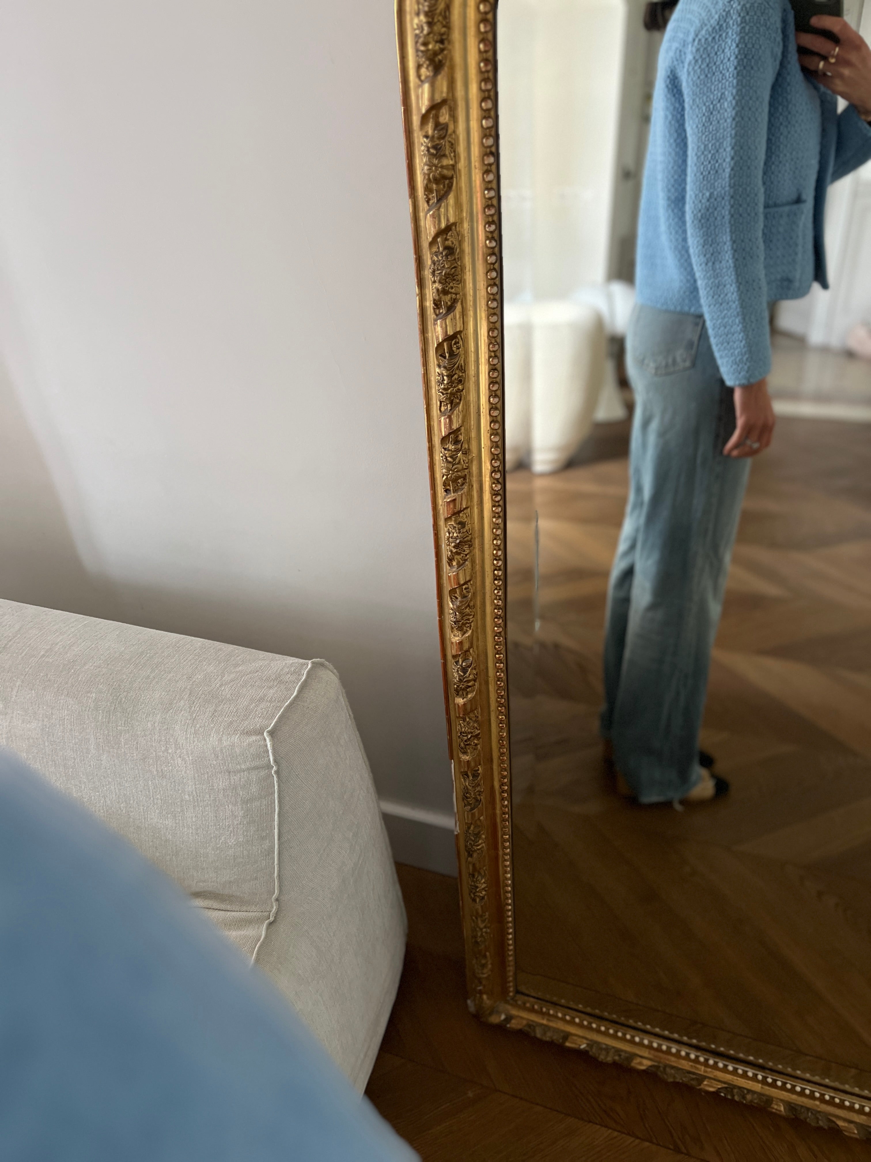 Malika Menard Veste Zara à crochet bleu ciel Neuf