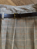 Charger l&#39;image dans la galerie, Malika Menard Jupe à carreaux Bershka beige
