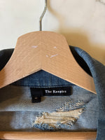 Charger l&#39;image dans la galerie, Veste en jean The Kooples bleu brut
