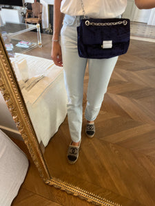 Sac Zadig&Voltaire en velours bleu nuit