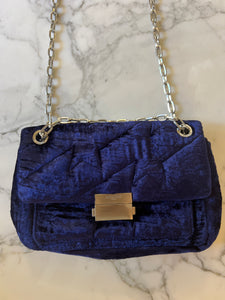 Sac Zadig&Voltaire en velours bleu nuit