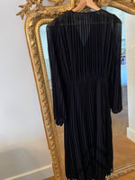 Charger l'image dans la galerie, The Kooples - Robe longue plissée avec dentelle noire
