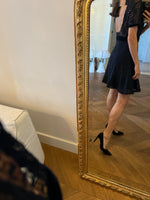 Charger l'image dans la galerie, Claudie Pierlot - Robe broderie bleu marine ceinture velours
