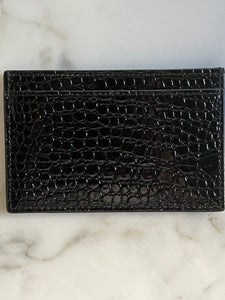 Porte-cartes Celine veau Façon Crocodile