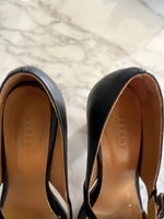 Charger l'image dans la galerie, Sézane - Sandales noires à talons boucles dorées
