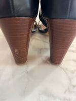 Charger l'image dans la galerie, Sézane - Sandales noires à talons boucles dorées
