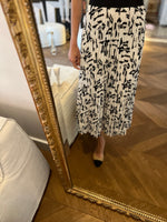 Charger l'image dans la galerie, Jupe Maje plissée blanche et noire
