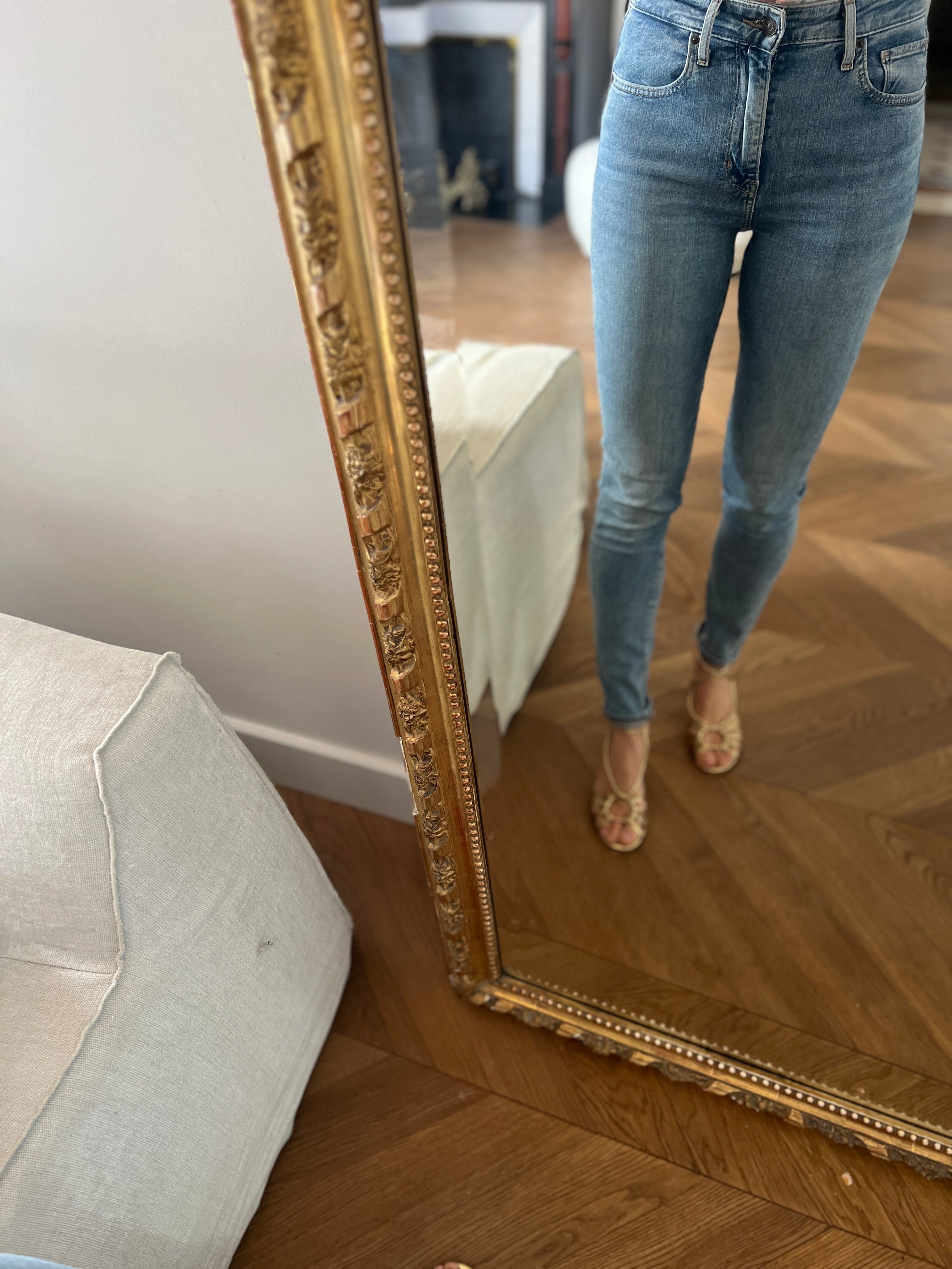 Jean Levis 721 High Rise Skinny bleu clair