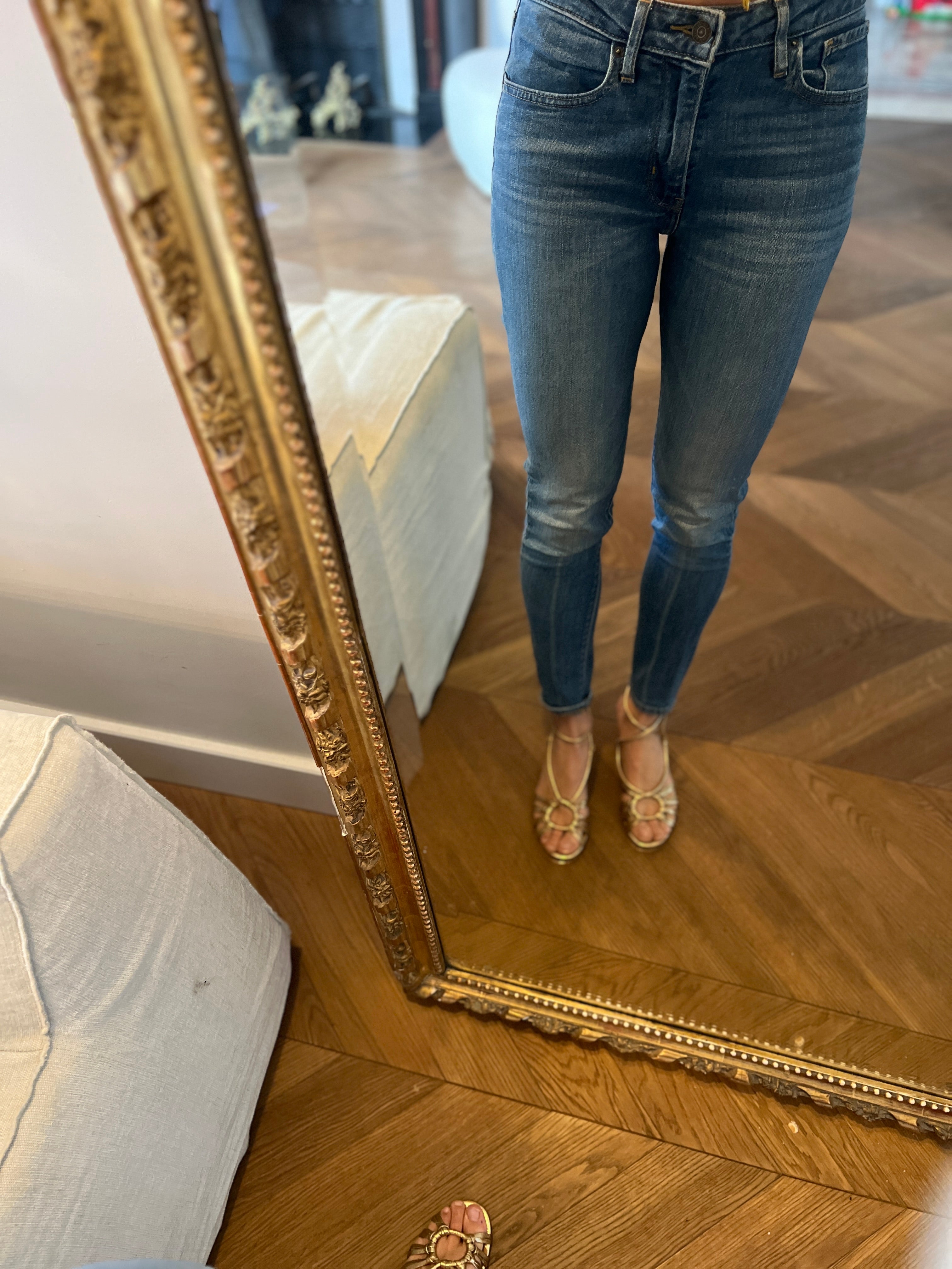 Jean Levis 721 High Rise Skinny bleu classique