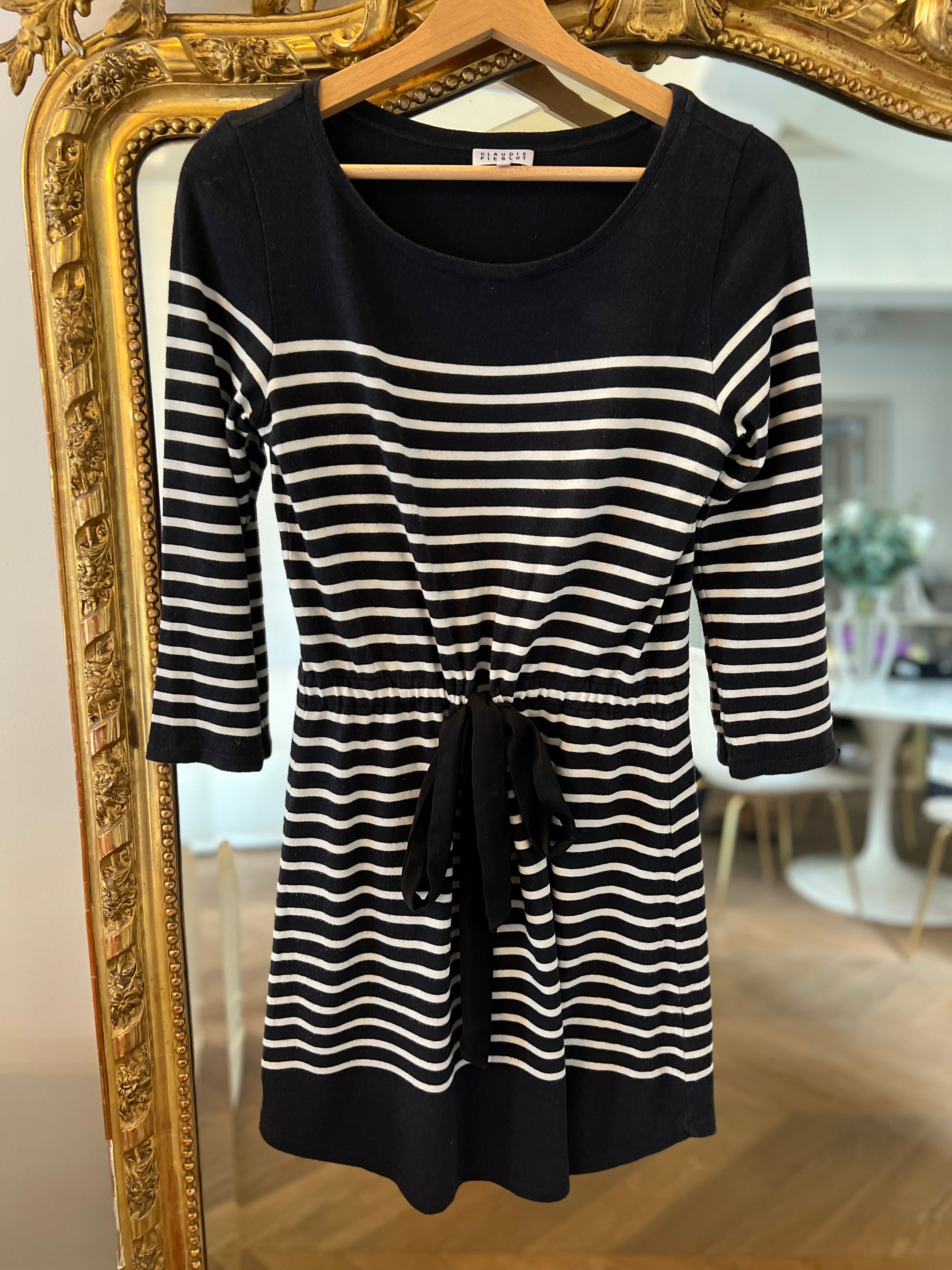 Robe Claudie Pierlot Marinière