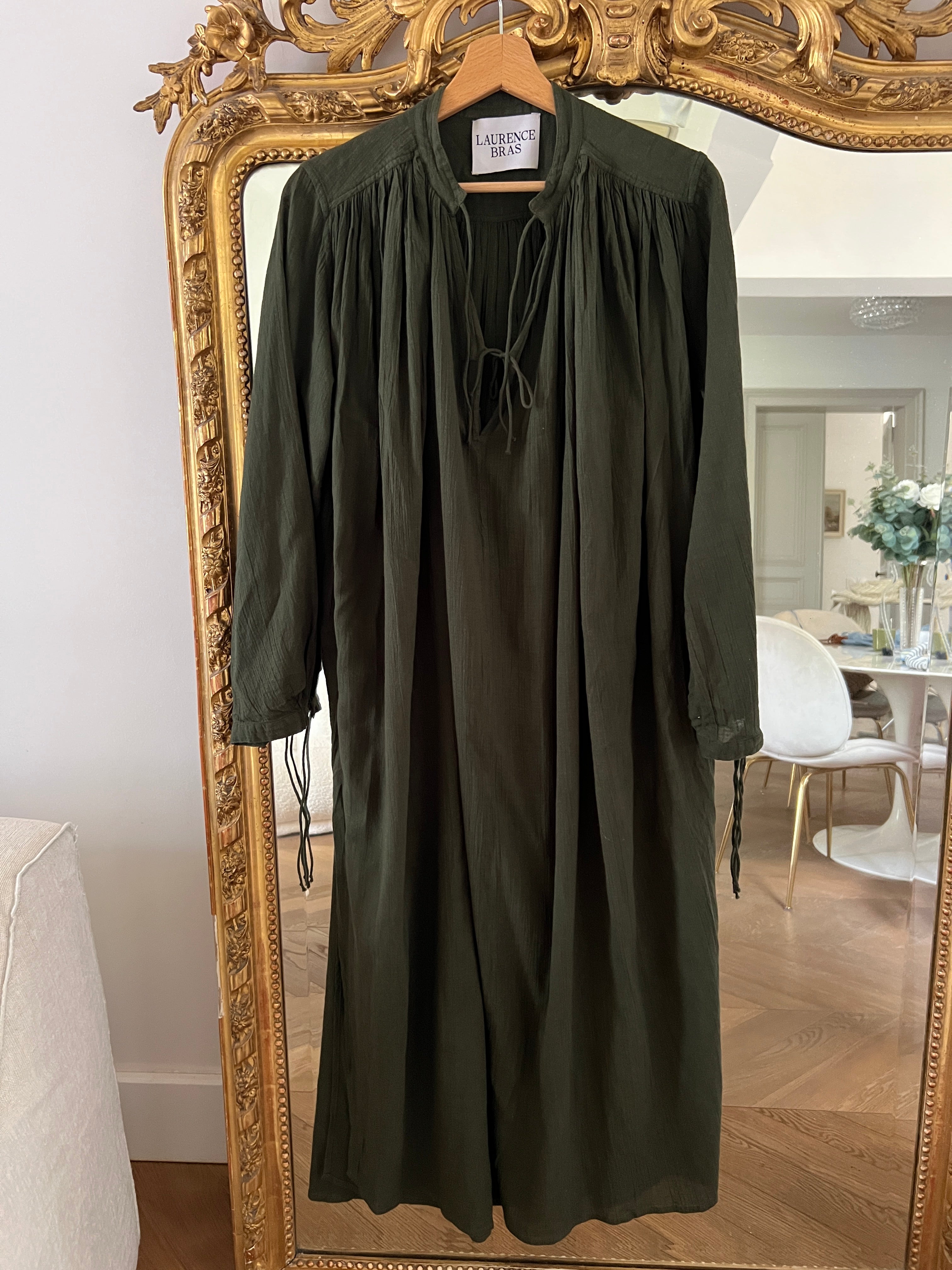 Robe Laurence Bras longue Kaki