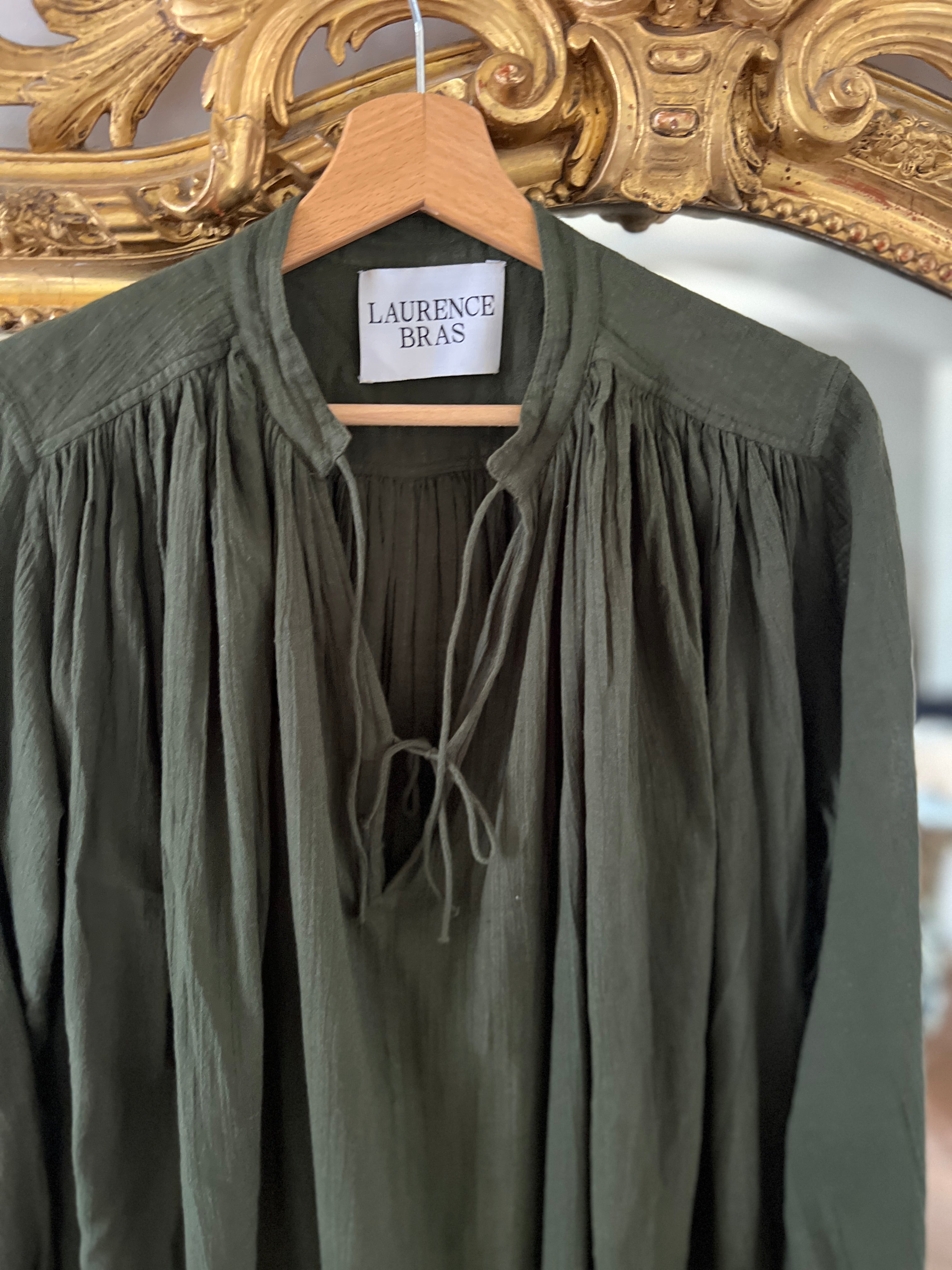 Robe Laurence Bras longue Kaki