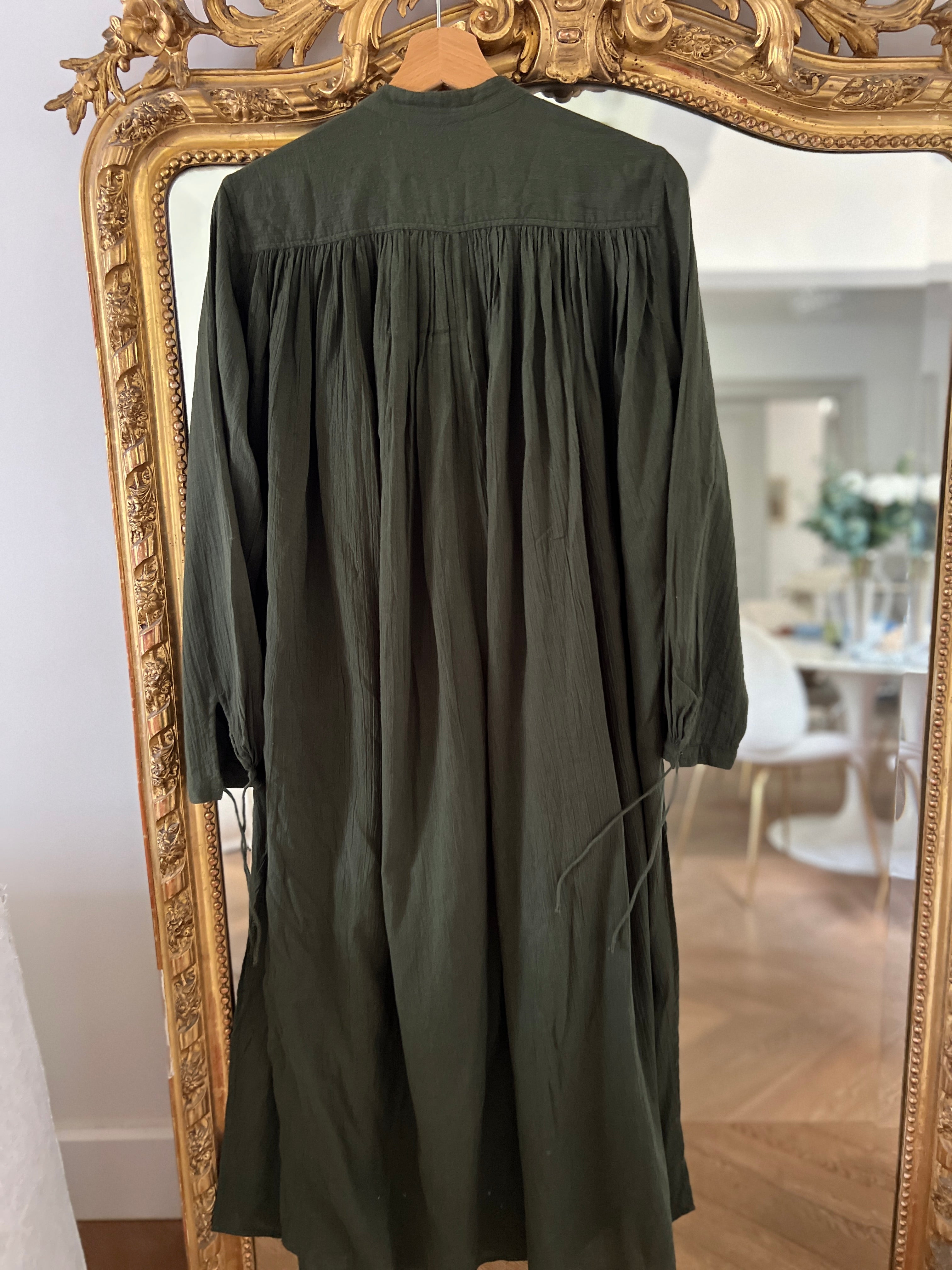 Robe Laurence Bras longue Kaki