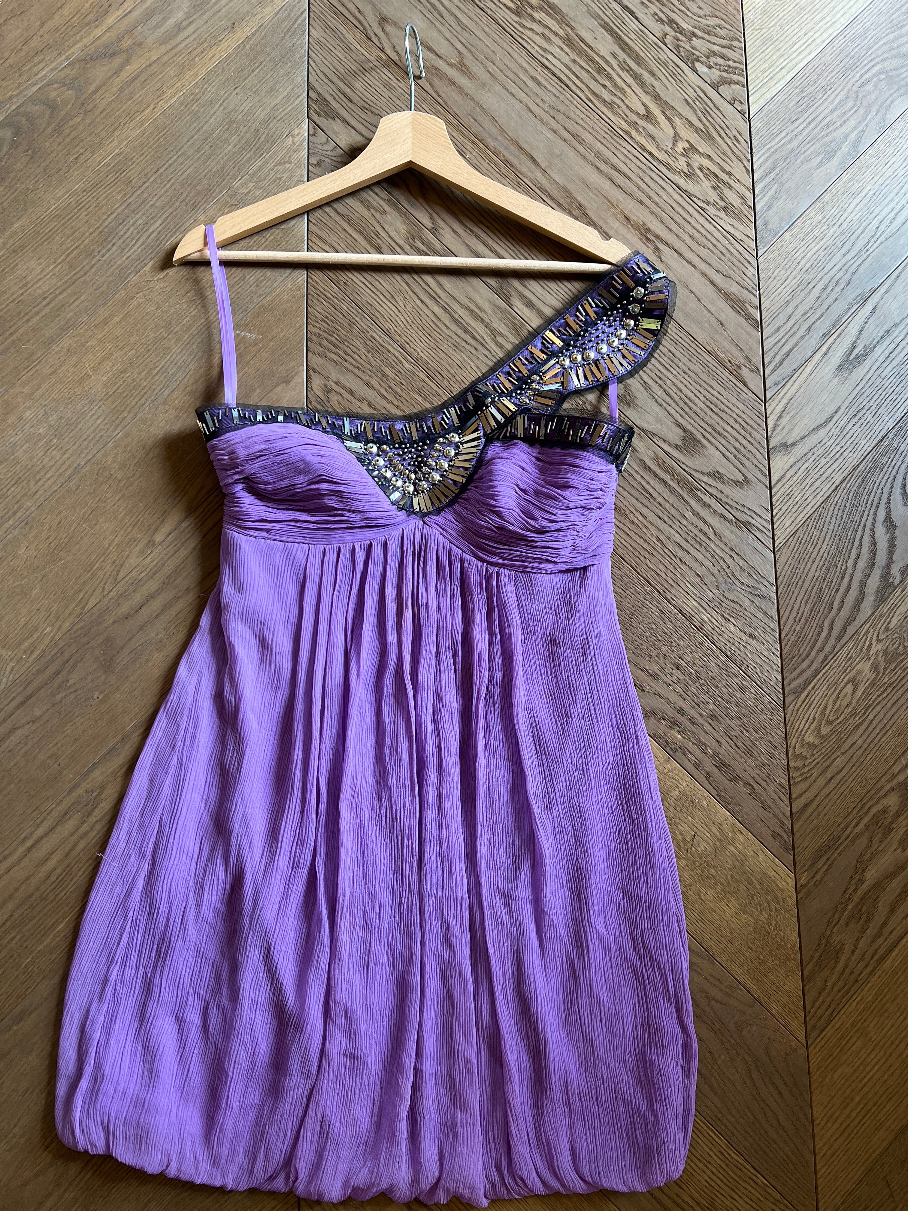 Robe BCBG Maxazria en soie violette