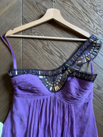 Charger l&#39;image dans la galerie, Robe BCBG Maxazria en soie violette
