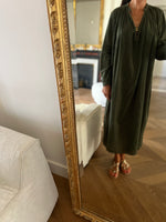 Charger l&#39;image dans la galerie, Robe Laurence Bras longue Kaki
