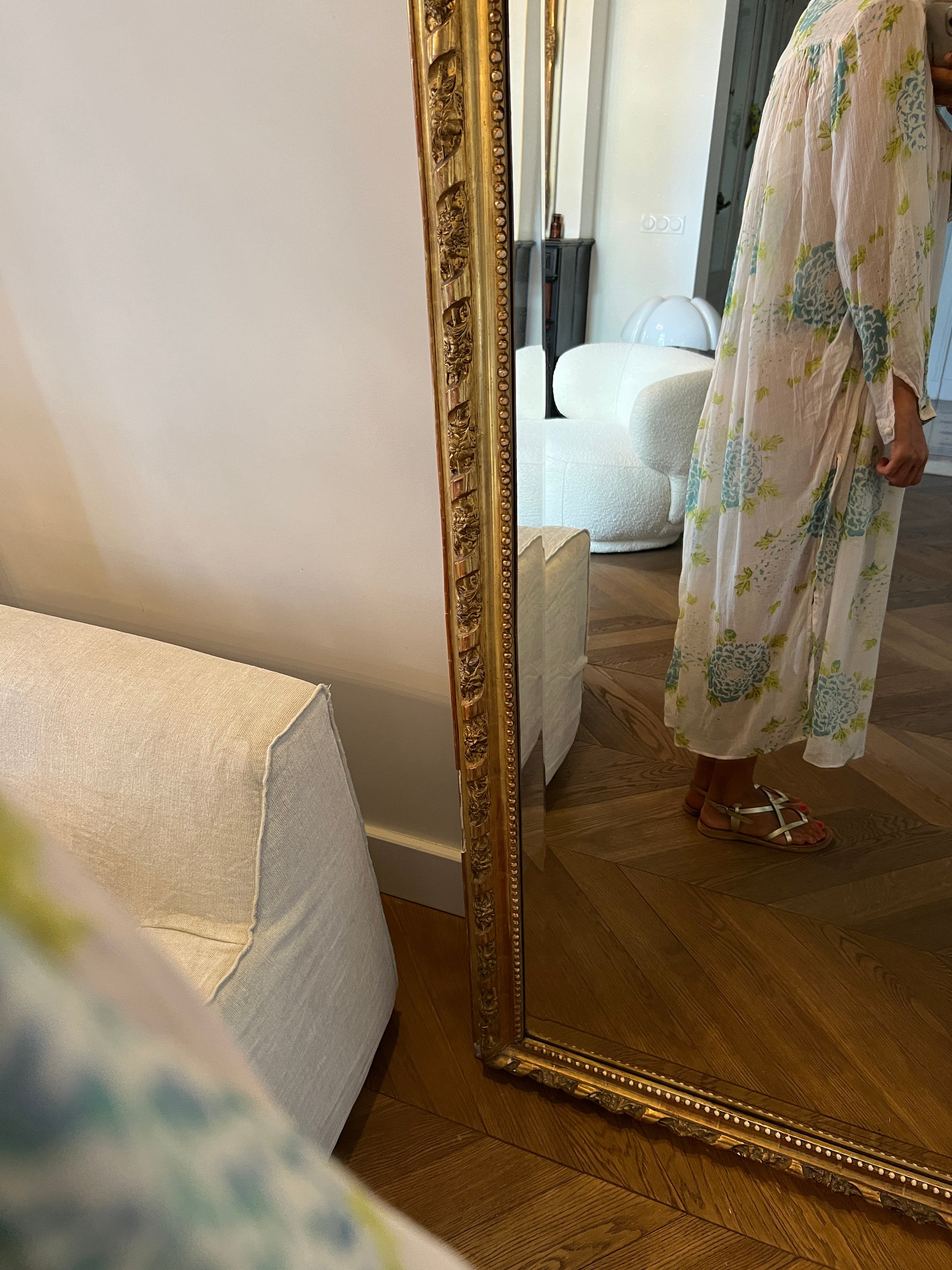 Robe Laurence Bras longue bleue et verte