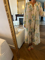 Charger l&#39;image dans la galerie, Robe Laurence Bras longue bleue et verte
