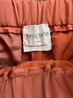 Charger l&#39;image dans la galerie, Pantalon Forte Forte Terracotta en satin
