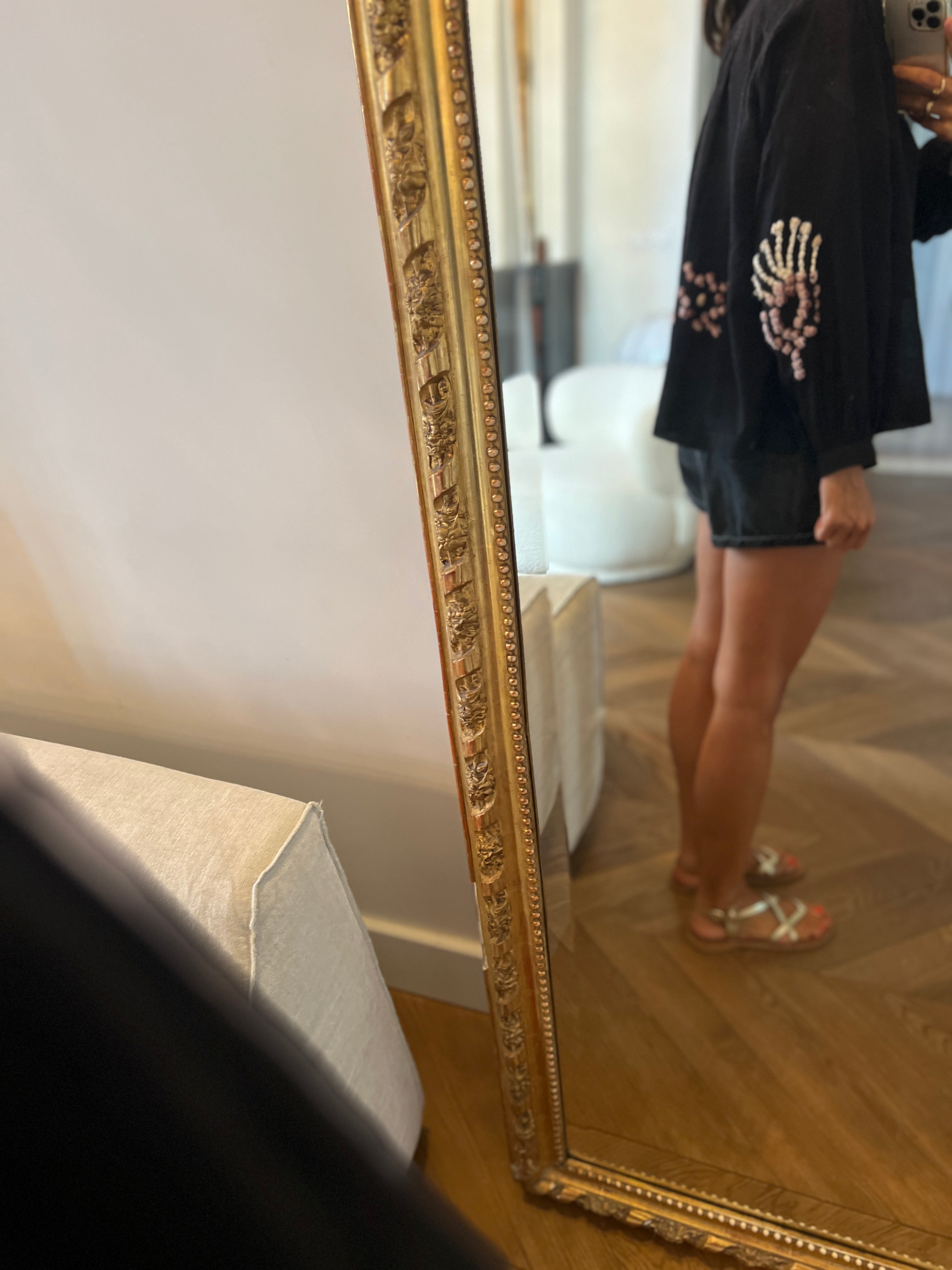 Blouse Forte Forte noire pompons rose