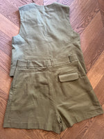 Charger l&#39;image dans la galerie, Ensemble Zara kaki short et haut
