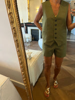 Charger l&#39;image dans la galerie, Ensemble Zara kaki short et haut
