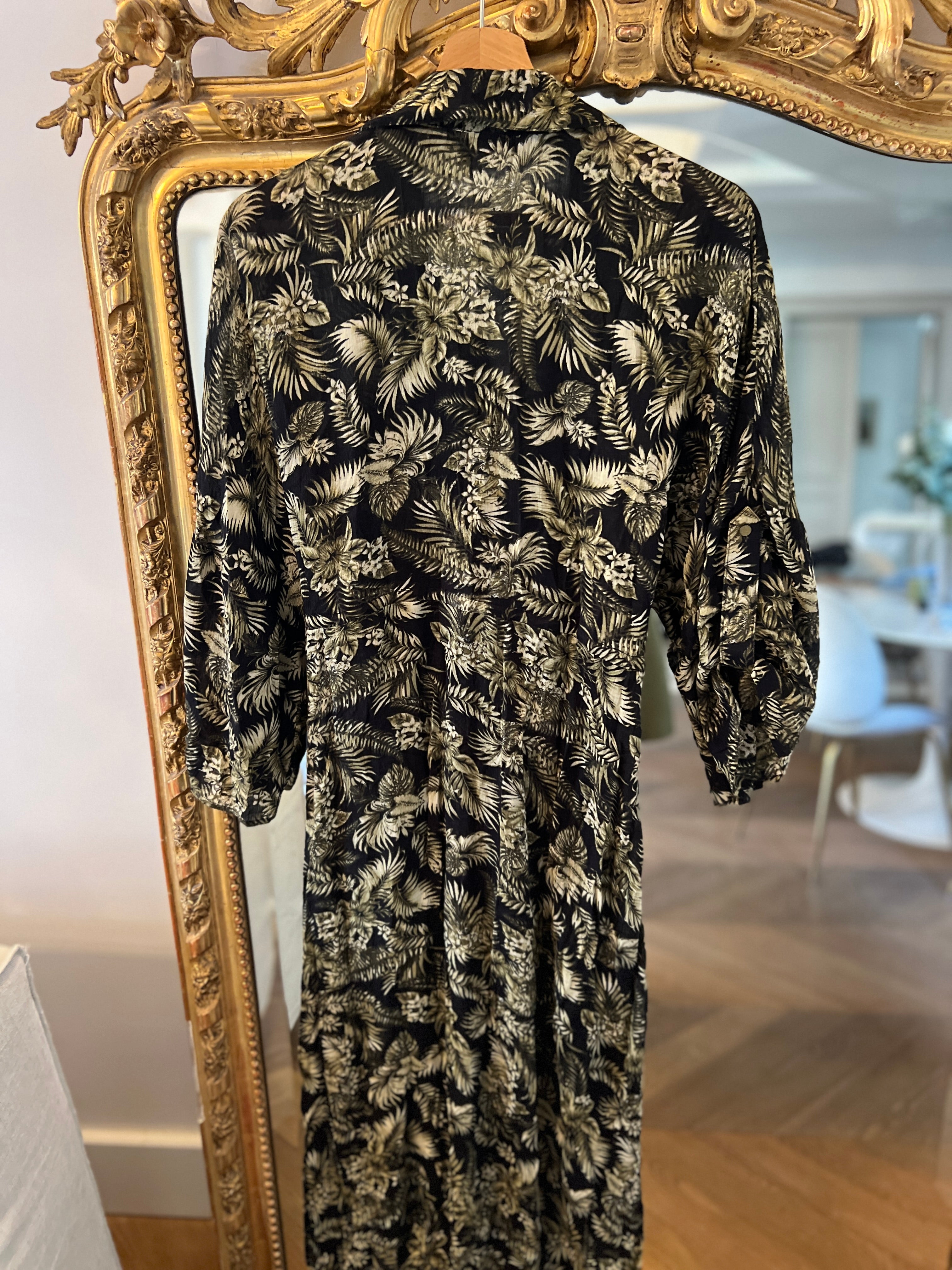 Robe longue Zara ceinturée