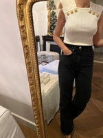 Charger l'image dans la galerie, Balmain - Haut blanc boutons dorés
