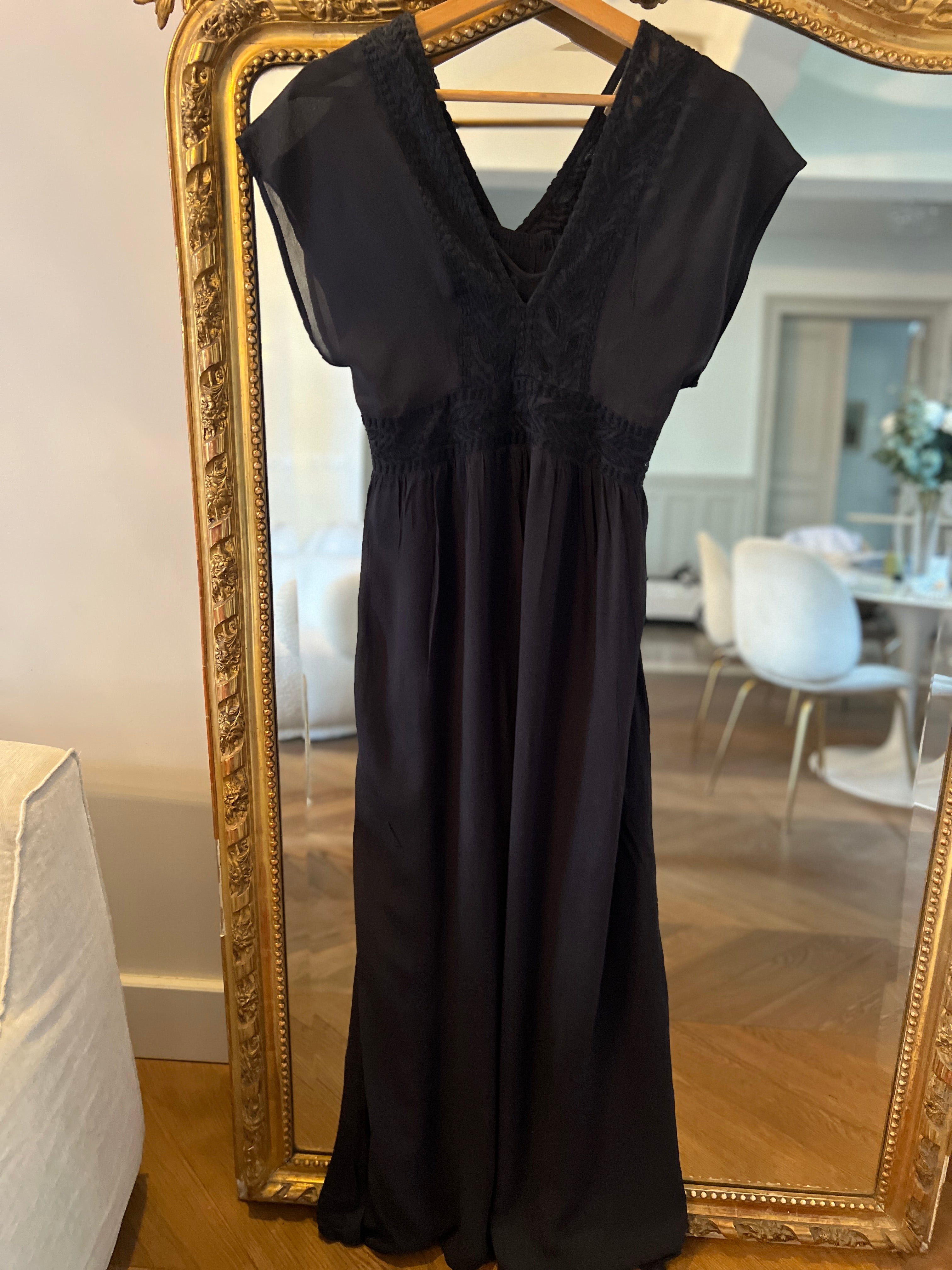 Robe longue Ba&sh bleu marine