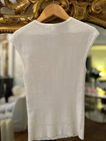 Charger l'image dans la galerie, Balmain - Haut blanc boutons dorés
