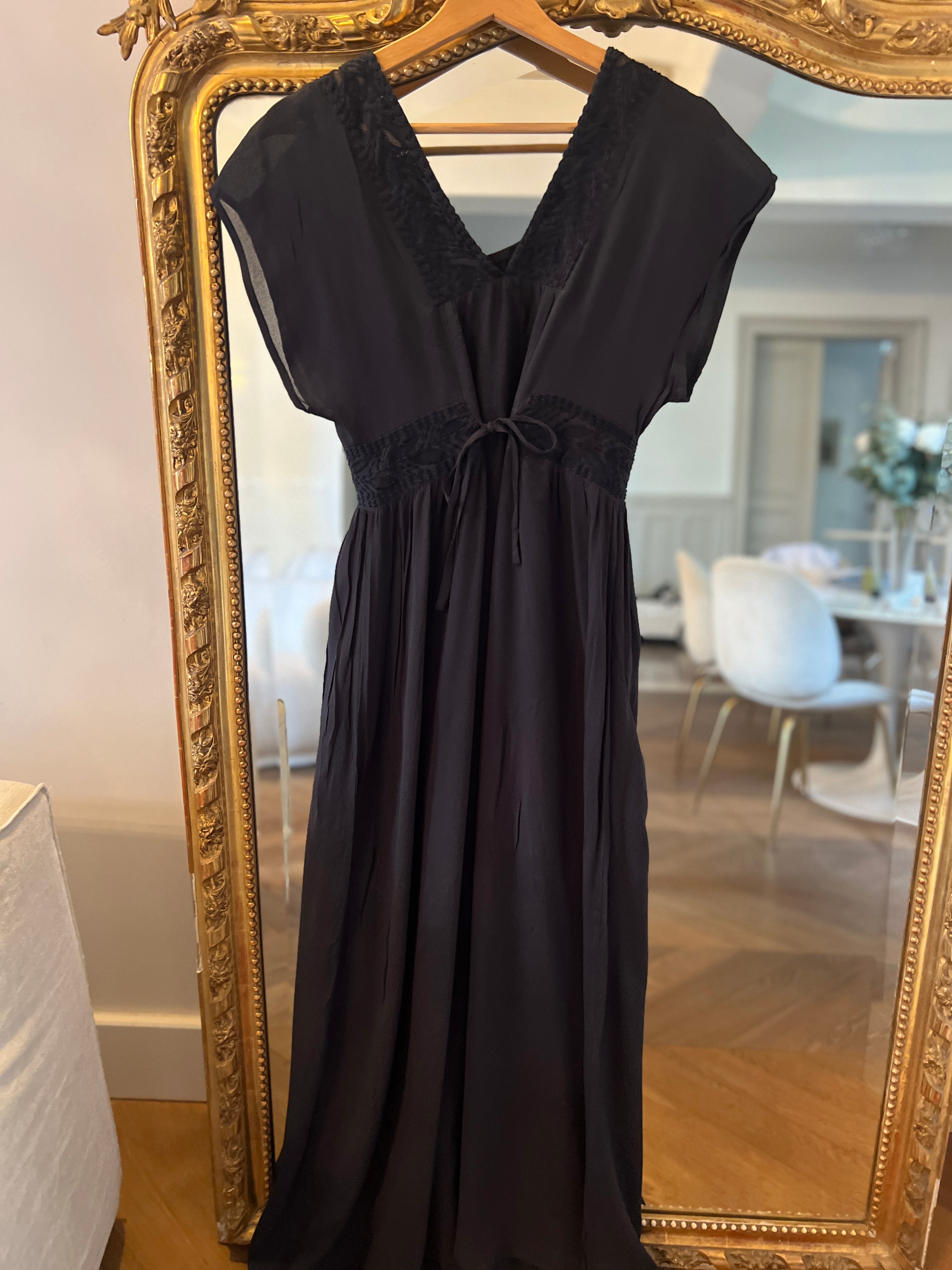 Robe longue Ba&sh bleu marine