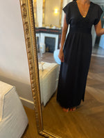 Charger l&#39;image dans la galerie, Robe longue Ba&amp;sh bleu marine
