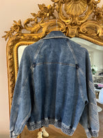 Charger l&#39;image dans la galerie, Veste en jean Sandro souple à strass
