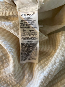 Jupe Vero Moda ecrue boutonnée