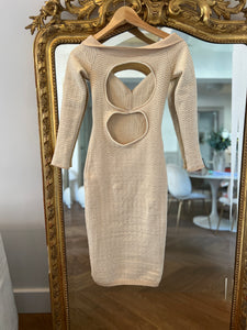 Robe Jacquemus midi Pampero ecrue