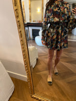 Charger l&#39;image dans la galerie, Aurianne Sinacola Robe Plume à motifs colorés
