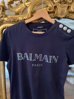 Charger l&#39;image dans la galerie, Aurianne Sinacola T shirt Balmain bleu marine
