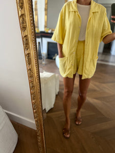 Ensemble Veste & Short jaune American Vintage