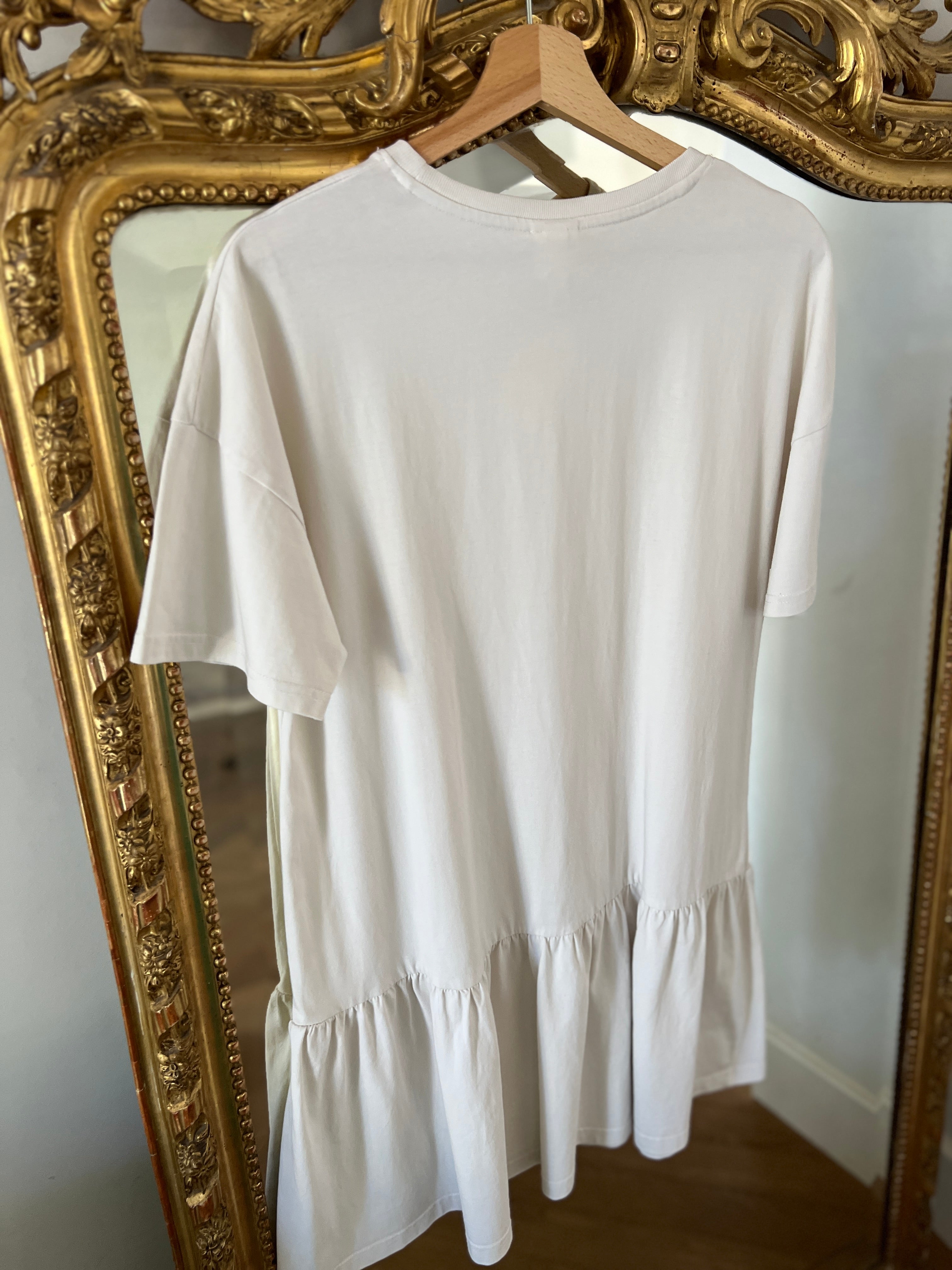 Robe t-shirt H&M ecrue