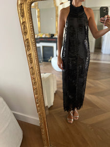 Robe Zara en paillettes noires