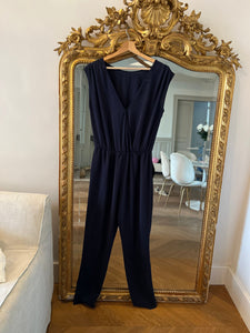 Combinaison pantalon bleu marine Zara 