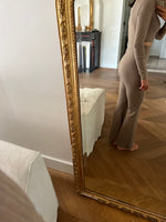 Charger l&#39;image dans la galerie, Ensemble crop top et pantalon fluide beige
