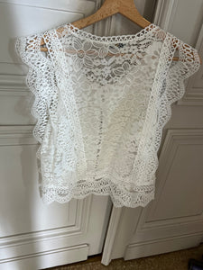 Haut By Coco blanc avec broderie