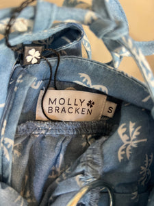 Malika Menard Robe Molly Bracker Neuve avec palmiers
