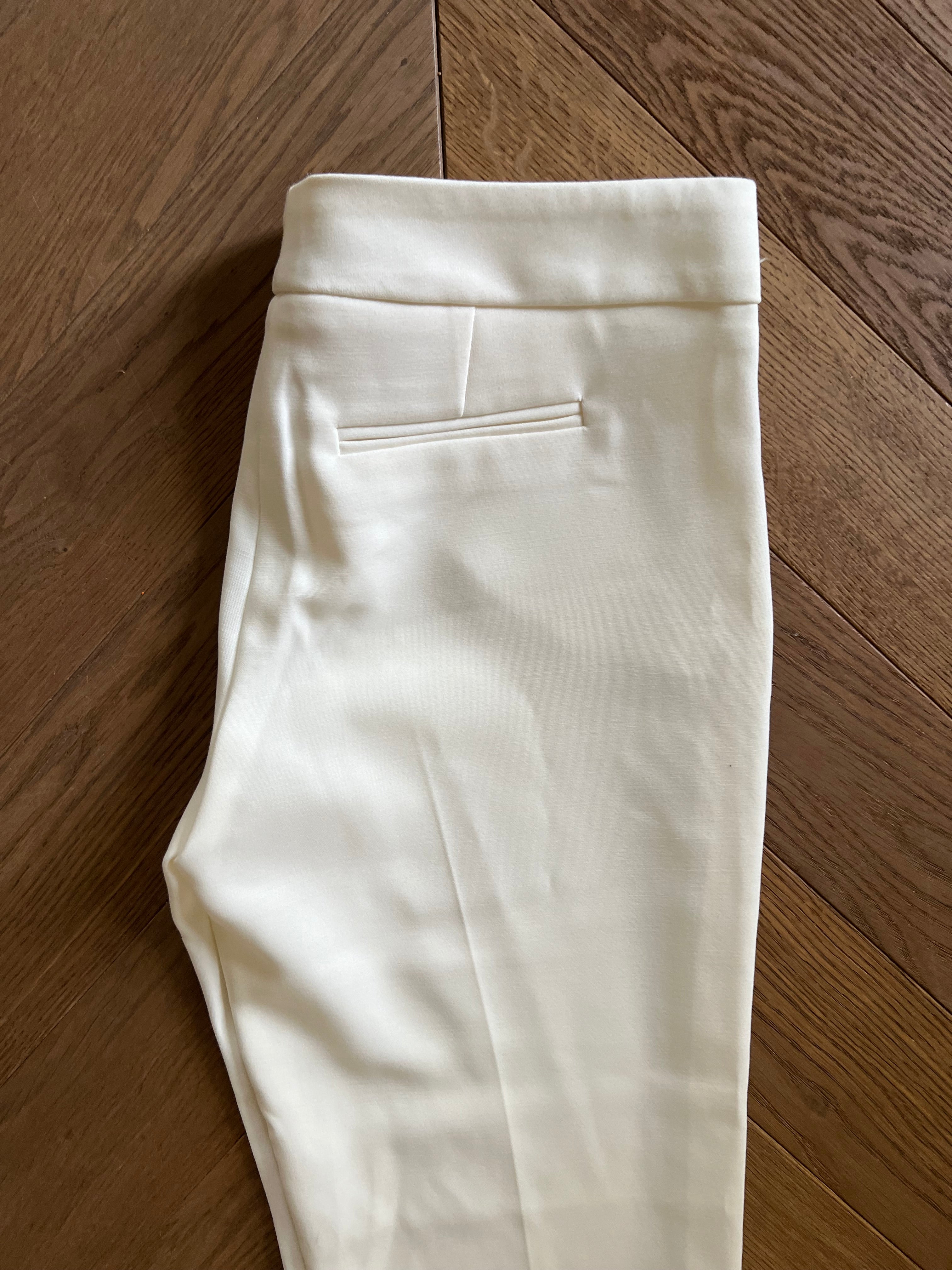 Pantalon Belair blanc évasé