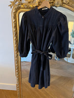 Charger l&#39;image dans la galerie, Robe Sessun en laine grise ardoise
