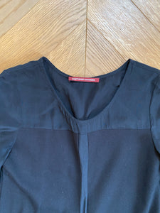 Robe Noire Comptoir Des Cotonniers manches en soie