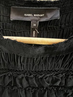 Charger l&#39;image dans la galerie, Ariane Brodier Robe Isabel Marant en soie noire à volants
