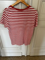 Charger l&#39;image dans la galerie, Ariane Brodier T shirt Monki Neuf à rayures blanches et rouge 
